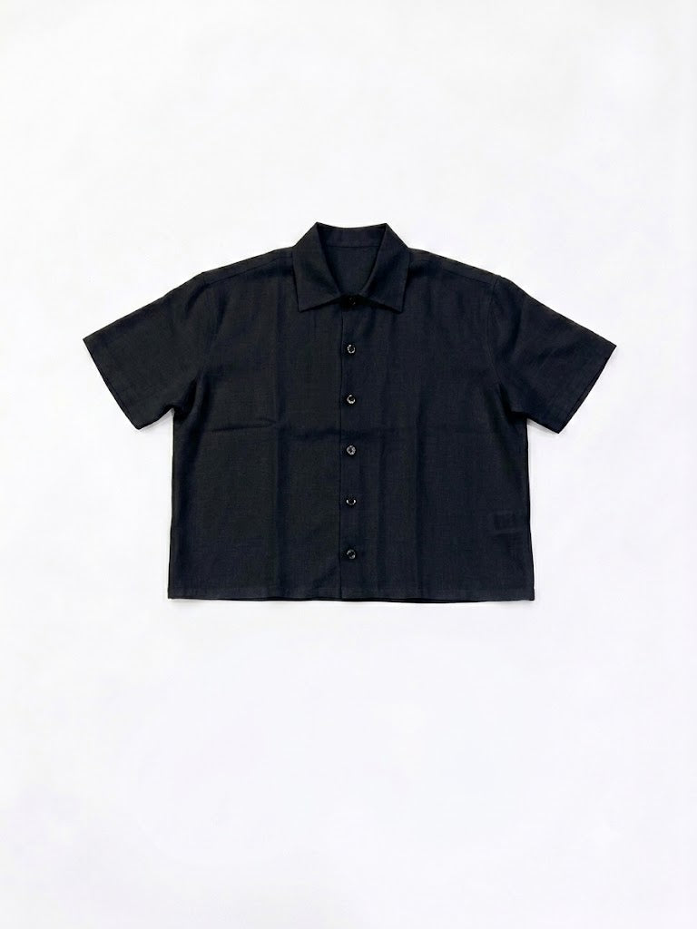 V linen shirt