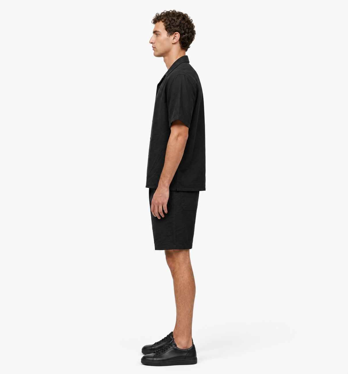 Black v linen set