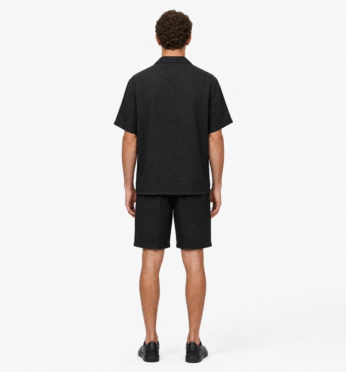 Black v linen set