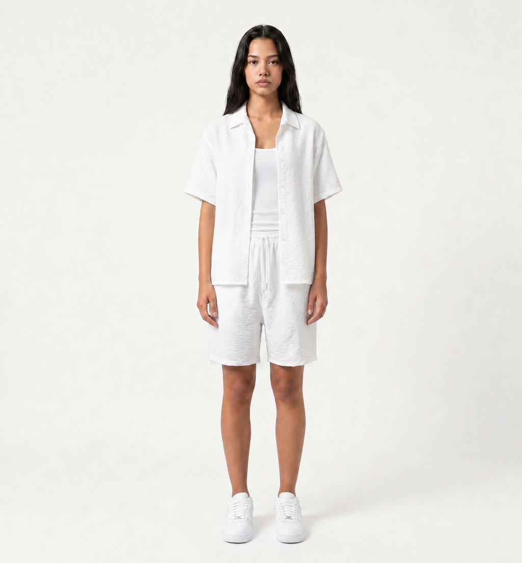 V linen set