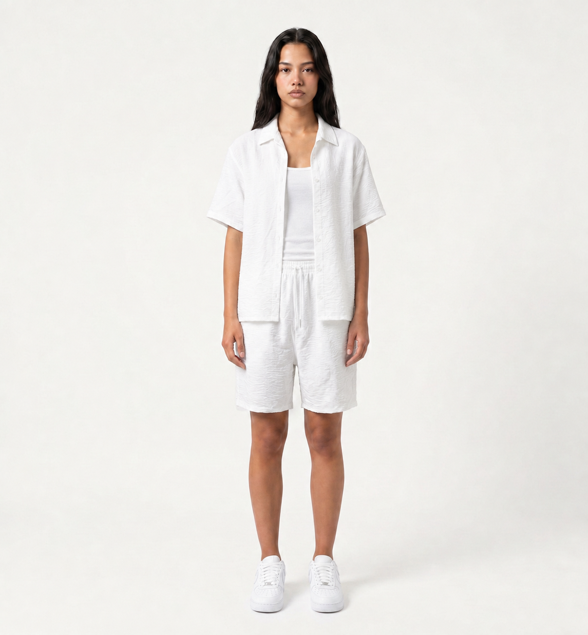 V linen set