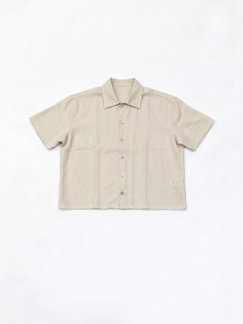 V linen shirt