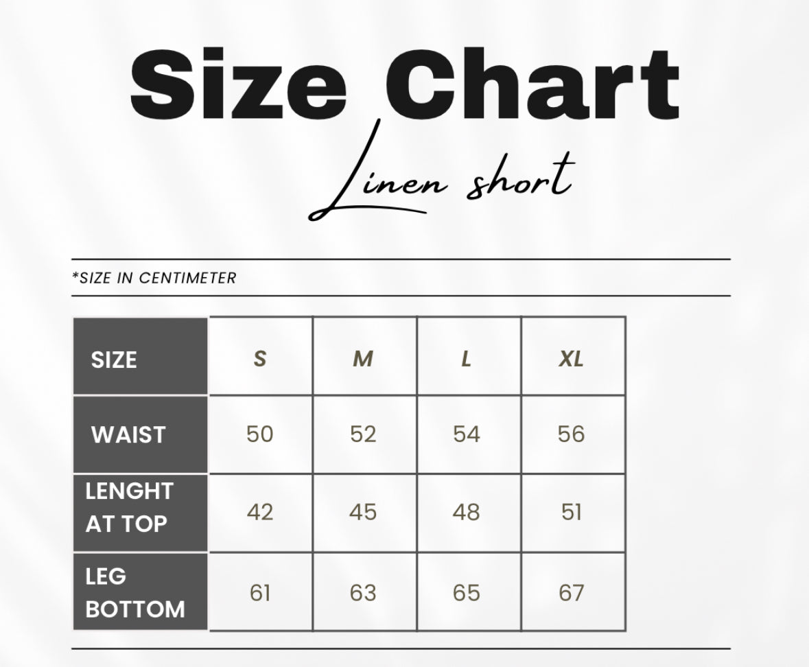 V linen short