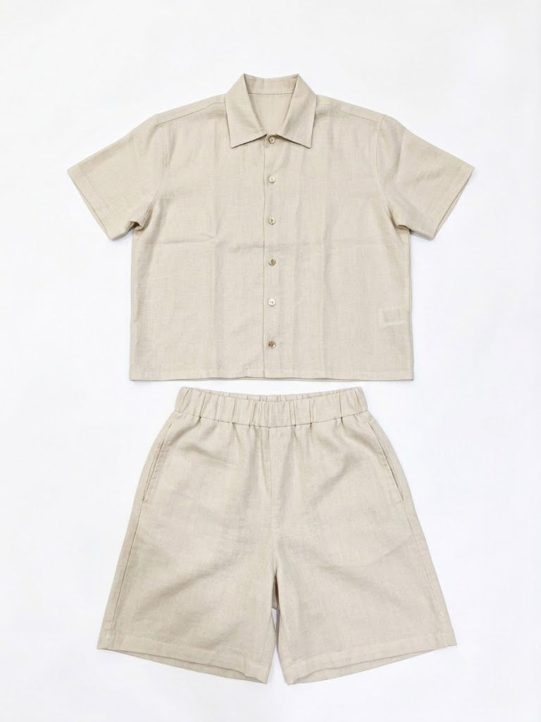 V linen set
